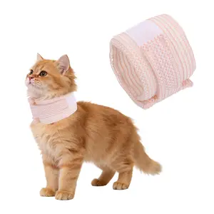 PETAXCELL Cat Neck Cone, Recovery Collar Breathable Adjustable Cone Collar Cat Neck Brace(Mesh, S 7.9-11inch, Pink) for Small Medium Dogs Puppies Kittens