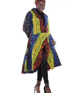 African-Inspired High Low Ankara Jacket