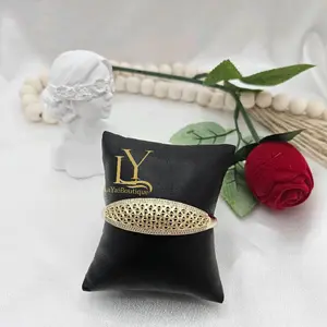 LaYaiBoutique #2150 High Quality 14k Gold Plated Bangle (opens)
