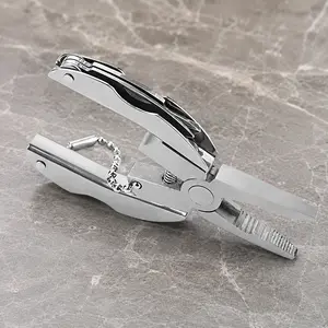 Portable Multi-Tool Keychain Kit, Folding Tactical Pliers with Mini Knife Screwdriver for Camping Hiking Emergency Repair, Durable Pocket Tool Set for Home Outdoor Survival Gear