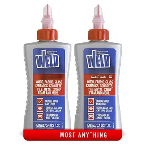 Glue for Furniture Heavy Duty,  Glue for Woodworking, Bonds  Anything Including Glass Crafts Ceramic Tile Mosaic Stones Pottery  & More.  PVA 5.4 oz / 160ml
