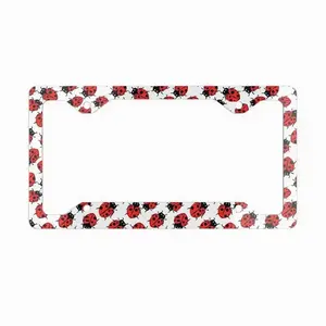 Ladybug License Plate Frame, Cute Car Accessories, Vehicle Decor, Girly Car Decor