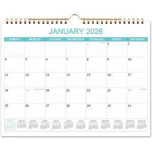 Calendar 2026-2027 - Wall Calendar Runs Apr 2026 to Jun 2027, 15 Monthly Wall Planner with 140gsm Paper for Planning and Organizing, Holiday Calendar, 11.5 x 14.5 In Calenders 2026-2027