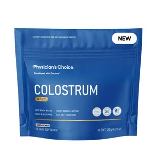Physician's Choice Colostrum Gold Powder for Gut & Immune Support - First-Day Milking for Peak Bioactives & Potency - Whole & Unstripped - 60 Servings