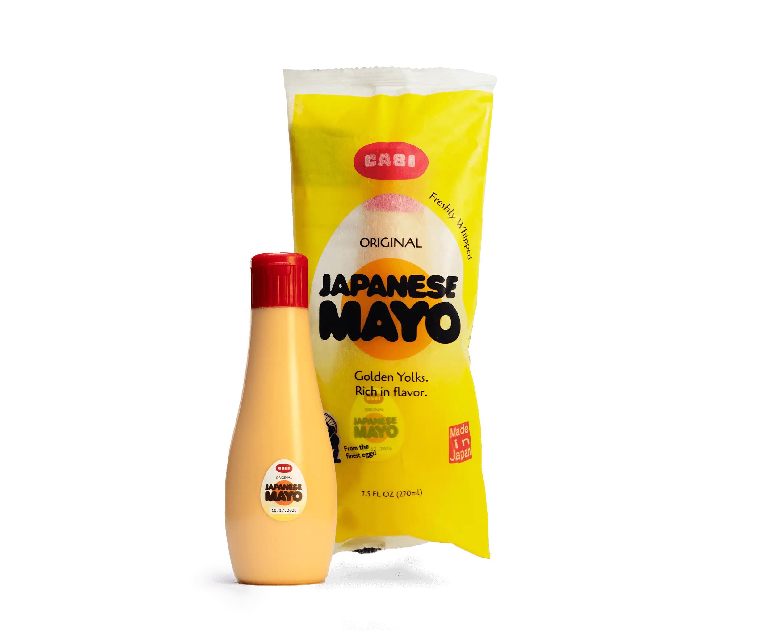Cabi Original Japanese Mayonnaise - Freshly Whipped w/Clean Ingredients - Balanced Umami Sauce, Cage-Free Golden Egg Yolk & Rice Bran Oil - Sandwich, Sushi, Burger, Squeeze Bottle Mayonnaise