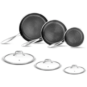 Nutrichef TriPly Stainless Steel Kitchenware Pots & Pans Set