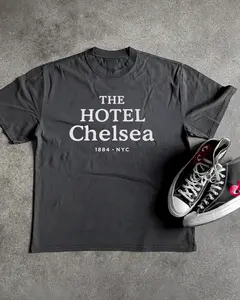 HOTEL CHELSEA NYC HEAVYWEIGHT BLACK T-SHIRT