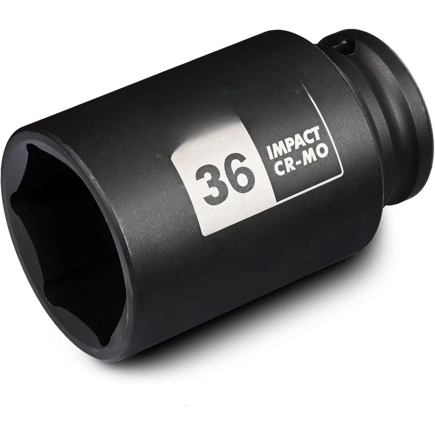 1/2" Drive x 36 mm Deep 6 PT Impact Socket, CR-MO, 1/2-inch Drive 6 Point Axle Nut Socket for Easy Removal of Axle Shaft Nuts (36MM), 17Mm, 19Mm (Pack Of 2)