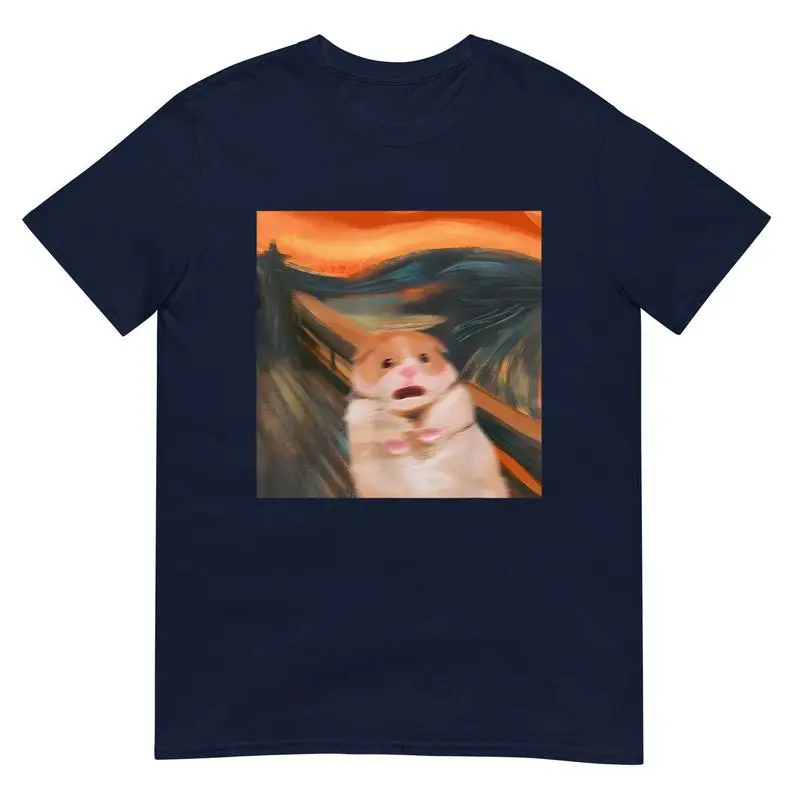 Terrified Hamster Graphic Tee For Animal Lovers