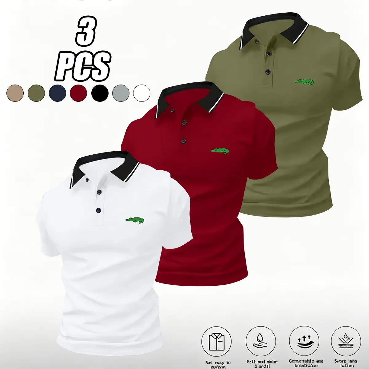 White - Red - Green