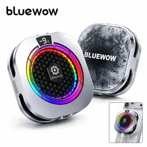 BlueWow TH16 PRO MAX Cell Phone Cooler Heatsink for Gaming,with Artificial Intelligence Compatible Smartphone Radiator with Cooling Plate and Smart Control, Cellphone Radiator for iPhone Magnetic Series/Android/Tablet/iPad