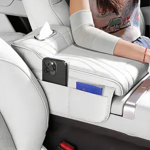 Car Armrest Riser Pad, Car Seat Protection Mat, Multi-Functional Storage Box Organizer, Universal Auto Interior Accessories