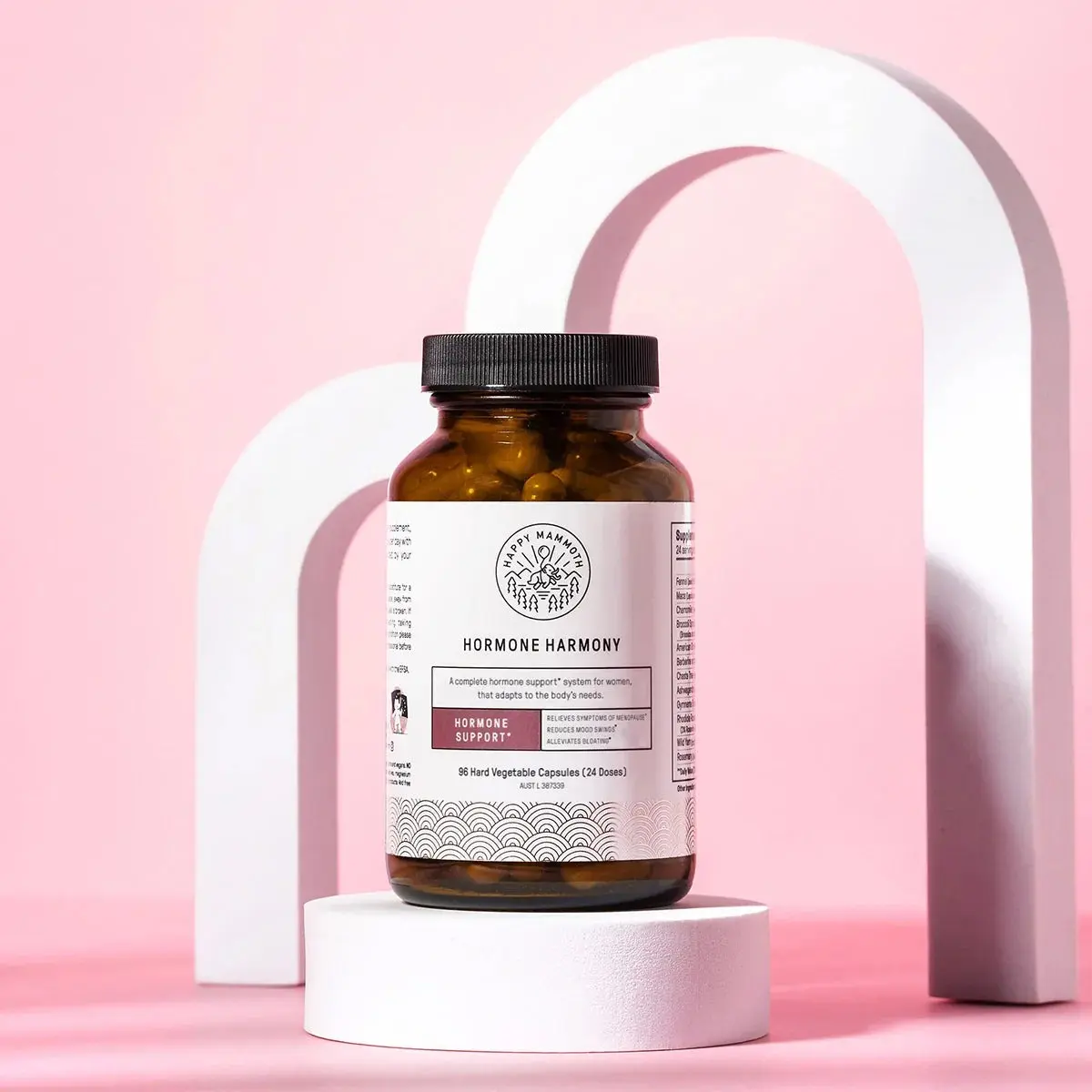 Happy Mammoth Hormone Harmony Natural Hormonal Support For Women 72 Capsules
