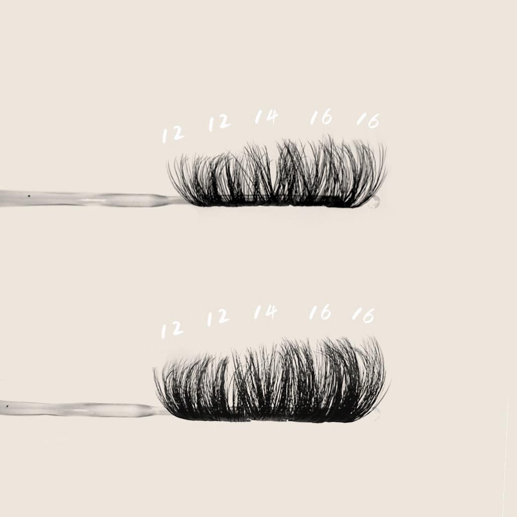 JVLBEAUTY 【Top Diva】 Segment Individual Cluster False Eyelashes, Voluminous & Curly, Euro-American Style, Beginner-Friendly, Extra Long D Curl, Vacation-Ready
