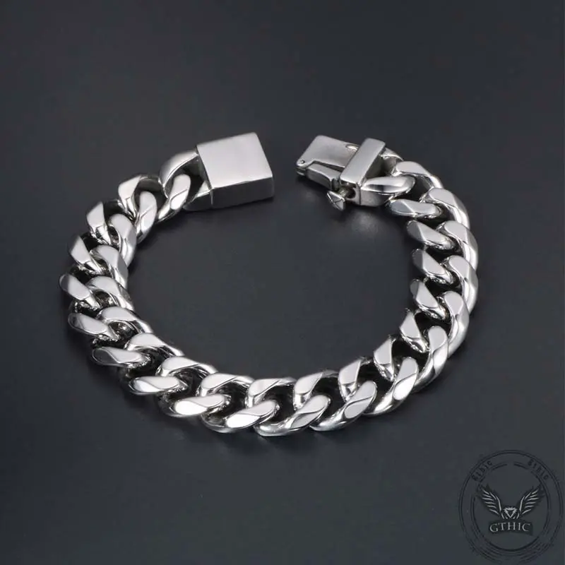 GTHIC Minimalist Adjustable Slider Stainless Steel Bracelet - High Quality, Unisex Adults' Trendy Jewelry, Durable Buckle Bangle, Party Accessory, Birthday Gift
