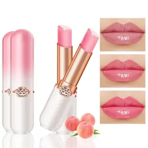 Peach Color Changing Lipstick Queen PH Mood Long Lasting Labiales Lip Gloss Lip Balm Tinted Magic Lip Stain Makeup Lipstick Set for Women