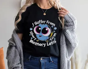 I Suffer From Short Term Memory Comfort Color/ Gildan T-Shirt, Cute Regal Blue Dory Family Trip Shirt, Comfort Cotton Shirt For Family, Casual Wear Outfit