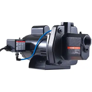 VEVOR 1.5 HP Cast Iron Sprinkler/Irrigation Pump,  115/230 Volt, 66 GPM 3450 RPM Shallow Well Jet Water Pump Booster, 1'' NPT Outlet 1-1/4'' NPT Inlet Lake Lawn Pump for Irrigation Sprinkler System