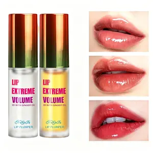 Long-Lasting Extreme Lip Plumper Oil Serum, Plumping Lips, Instant Volumizing Essence Oil, Increases Elasticity and Helps Repair Lip Fine Lines, Suitable for All Skin Types, Lip Care