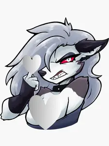 Dark Aesthetic Wolf Girl Decal - Spicy Anime Style Sticker - Premium Vinyl Waterproof Sticker - Unique Art Gift for Alt Fashion Fans