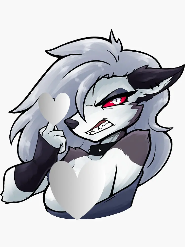 Dark Aesthetic Wolf Girl Decal - Spicy Anime Style Sticker - Premium Vinyl Waterproof Sticker - Unique Art Gift for Alt Fashion Fans