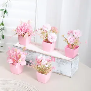 Artificial Potted Succulent, Mini Faux Potted Succulent, Decorative Plants for Home Office Desktop, Home Decor Supplies, Fruit, Artificial Potted Flower #GLOBAL PICKS