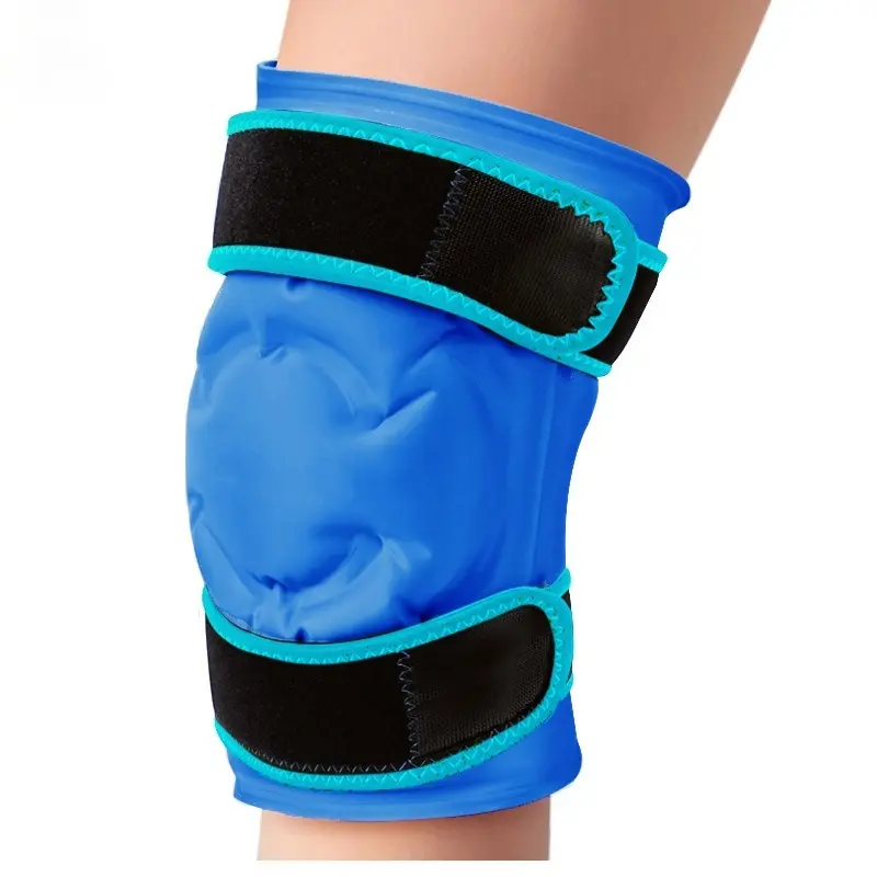 Gel Knee Brace, Ice Pack Knee Cold Compress Bag, Gel Hot and Cold Therapy Support, Sports Cooling Strap Knee Protector, Knee Wrap, Knee Sleeve, Knee Compression, Knee Supports