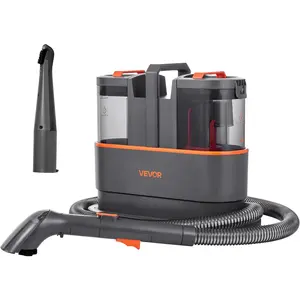 VEVOR Carpet Cleaner Machine, 50.72 oz Clean Water Tank & 27.05 oz Dirty Water Tank, Portable Upholstery Shampooer, 11.5Kpa Handheld Furniture Extractor, Spot and Stain Deep Cleaner for Rug Couch Car