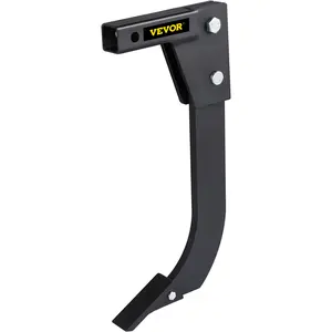 VEVOR Hitch Mounted Ripper, 18\" Shank Length Box Scraper Shank, 4 Hole Site Box Blade for Tractor, 2 Locating Pins Ripper Shank, 2 Plough Tips Box Blade Shank Teeth