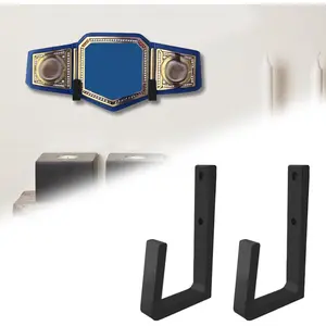 Wrestling Championship Belt Display Holder for Wall, Horizontal Wall Mount Organizer for Hanging Wrestlers Championship Belts