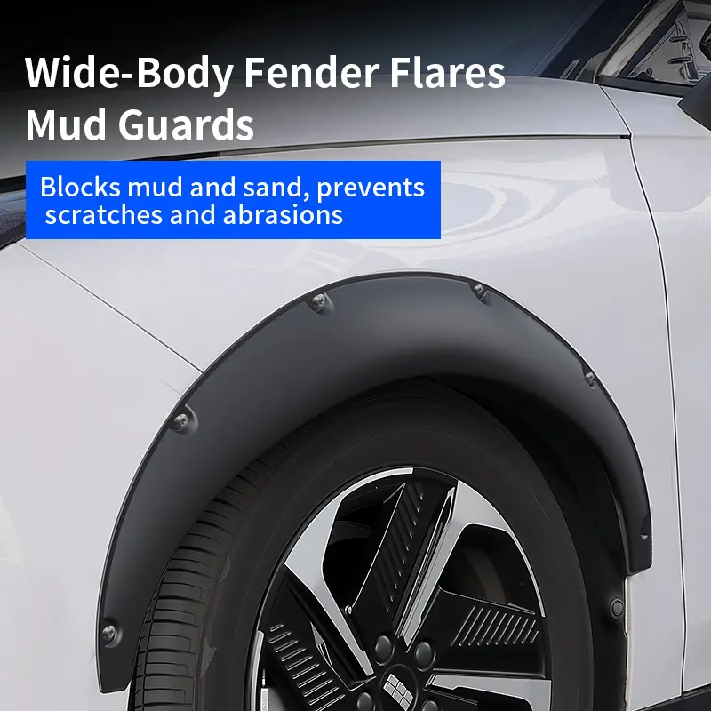 Universal car modification wide-body wheel arches suitable for sedans, SUVs, and off-road vehicles, widened decorative wheel arches and fenders