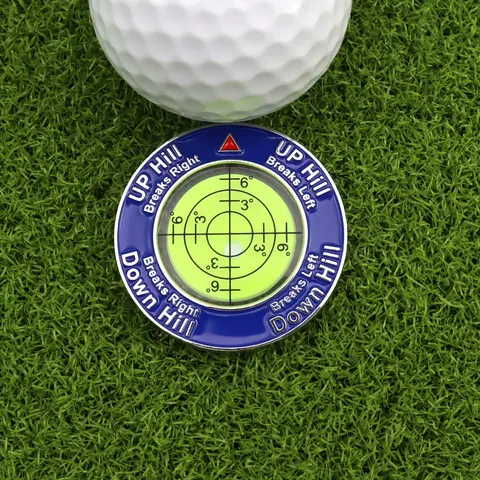 1pc Slope Master Pro Reader, Level Gauge, Ball Position Marker, Golf Equipment, Golf Putting Tool, Double-Sided Ball Marker, Essential Golf Accessory, Golf Supply, Golf Tools