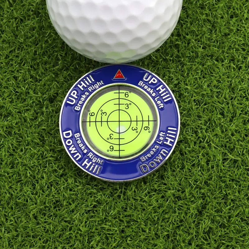 1pc Slope Master Pro Reader, Level Gauge, Ball Position Marker, Golf Equipment, Golf Putting Tool, Double-Sided Ball Marker, Essential Golf Accessory, Golf Supply, Golf Tools