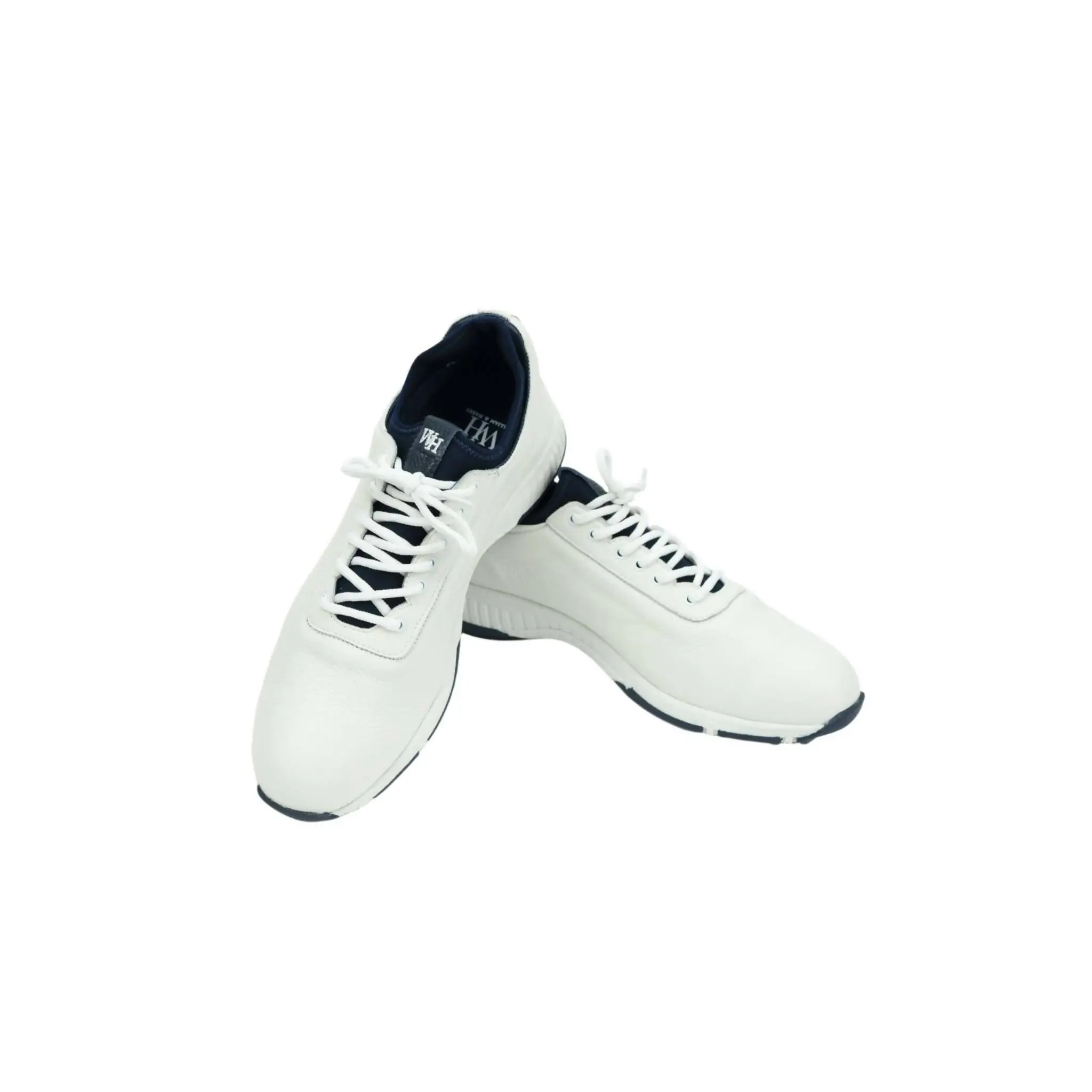 Men's Deerskin Ace Golf Shoes White & Navy