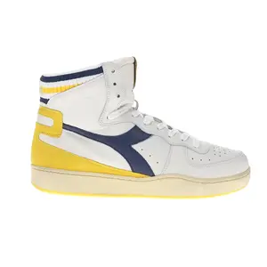 diadora Mens Mi Basket Forty Knit Italia High  Sneakers Shoes Casual - White