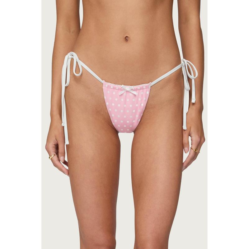 Leigh Polka Dot String Bikini Bottom