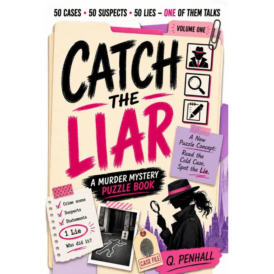 Mystery Puzzle Book – Catch the Liar: Solve the Case (Paperback)