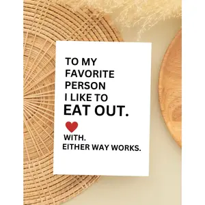 Funny Dirty Anniversary Card for Girlfriend/Wife, Inappropriate Anniversary Card for Her, Funny Valentine's Day Card, Birthday Card for Her