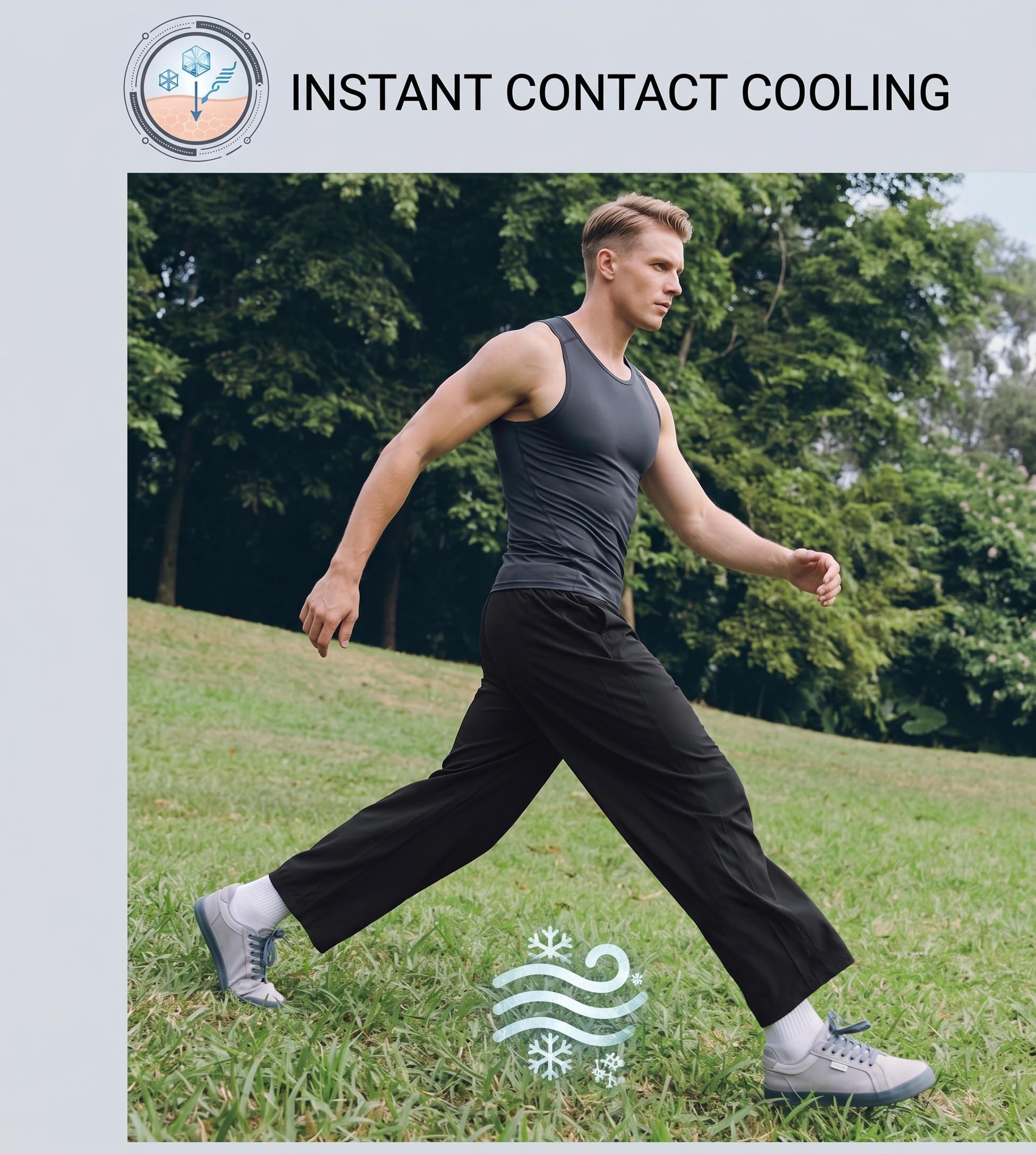 CAONAT 2.0 air conditioning pants, Ice Cooling Straight Pants, Unisex Lightweight Breathable Stretch Basic Plain All-Seasons Summer Casual Trousers CAONAT 2.0 air conditioning pants, Ice Cooling Straight Pants, Unisex Lightweight Breathable Stretch Basic Plain All-Seasons Summer Casual Trousers