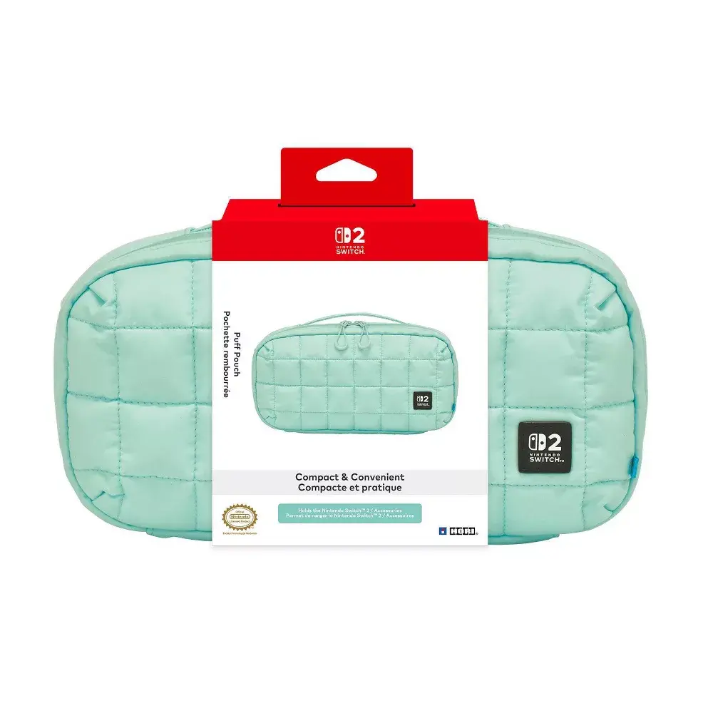 HORI Puff Pouch (Cozy Green) for Nintendo Switch 2