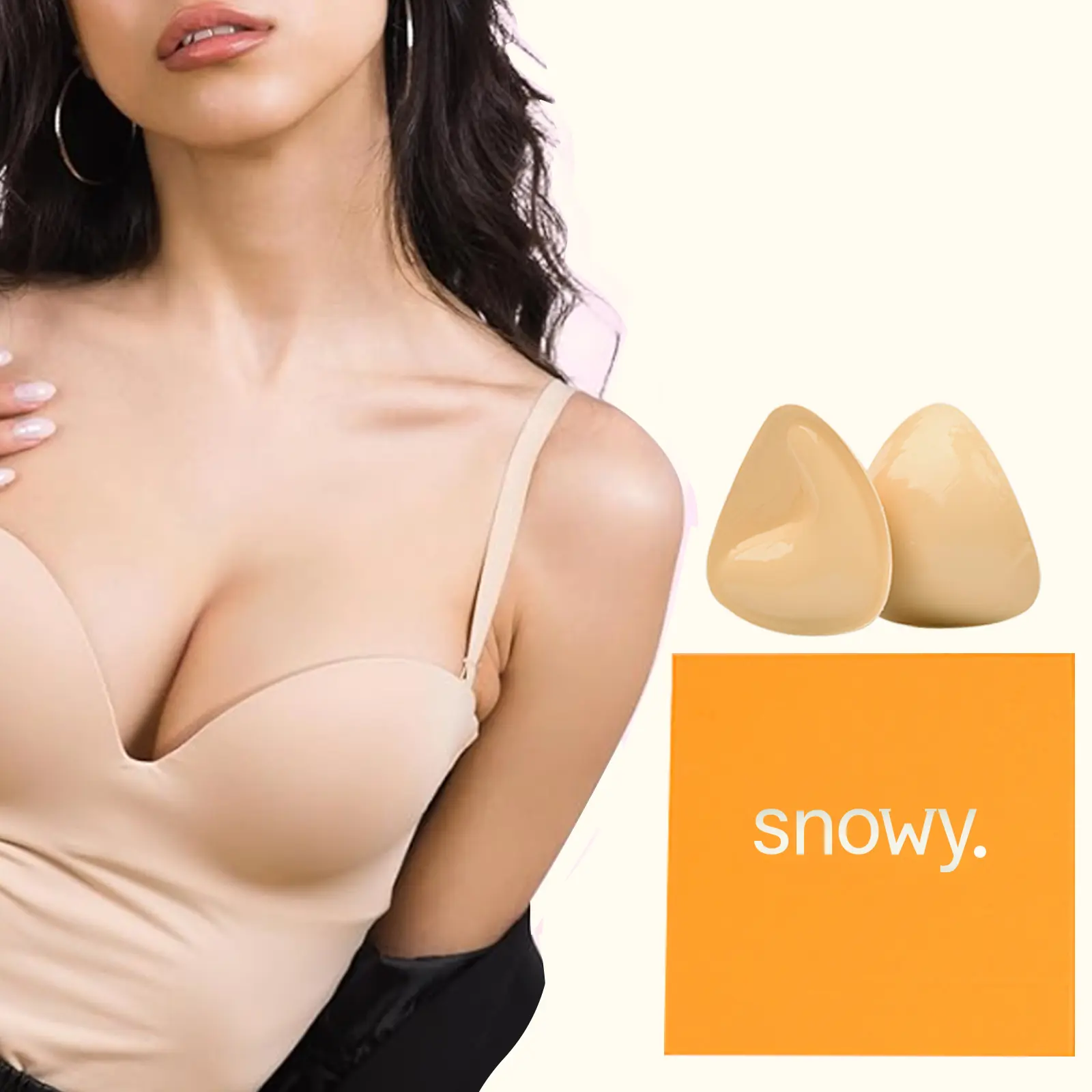 Sticky Bra Nipple Covers for Women, Reusable Silicone Pasties for Push Up Lift, Strapless and Invisible Design for Low Cut Dresses & Beach Swimwear, Accessory, Lady, Fits, Casual, Hand Wash, Double-Sided, Wireless, Close Fit, No Slipping, Thin, Soft