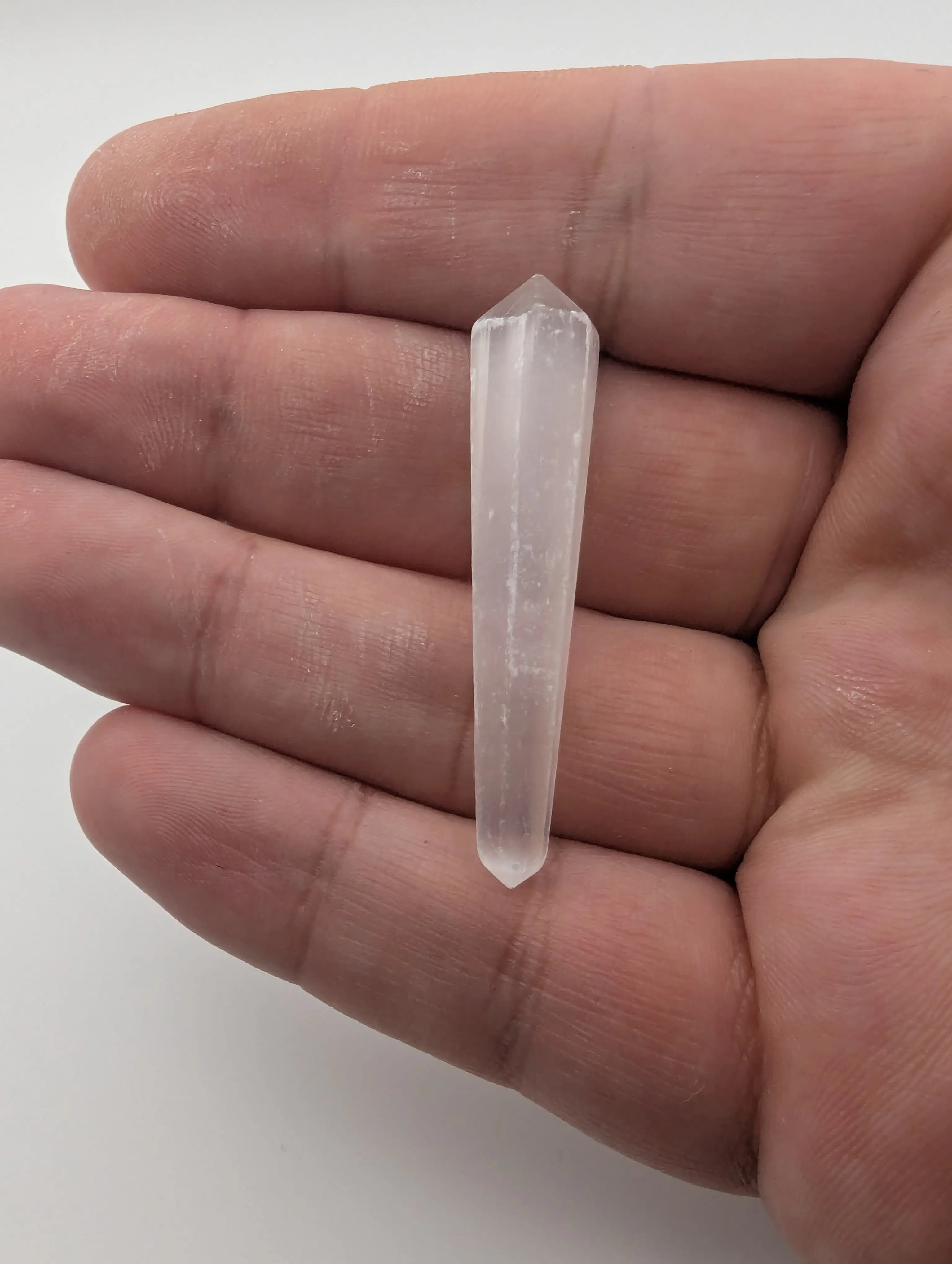 Natural Selenite Double Terminated Point (1.5 inch)