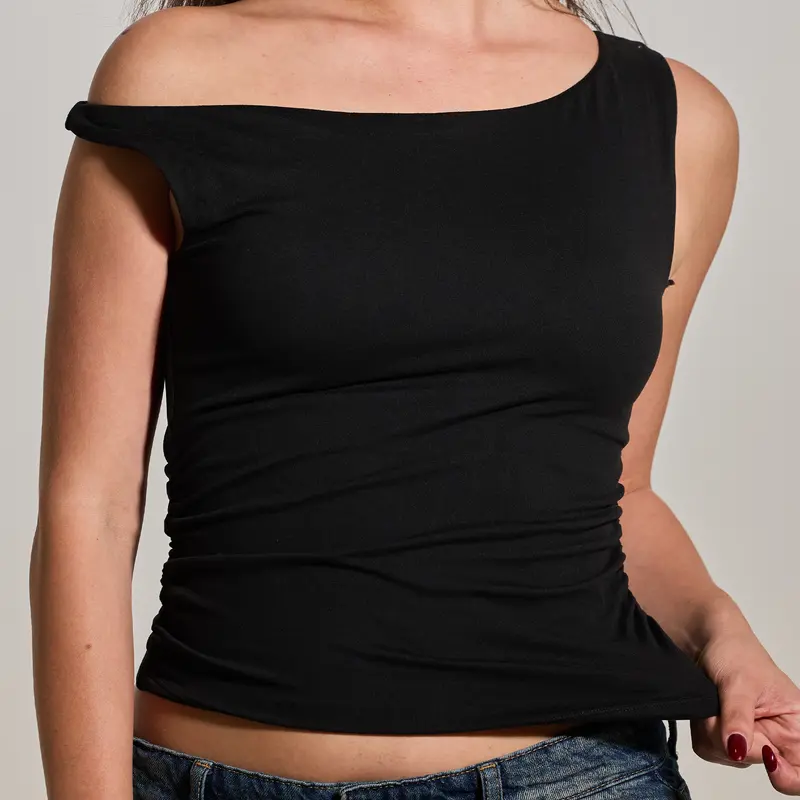 Klassy Network Asymmetric Off The Shoulder Top for Women