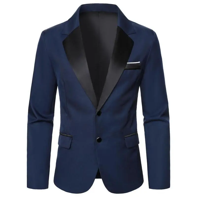Men's Fitted Retro Tweed/Velour Double-Breasted 3-Piece Formal Wear Suit Set - Stylish Solid Long Sleeve Tailored Blazer Tuxedo with Cape Chains for Wedding, Business All-Season Use, Jacket, Menswear