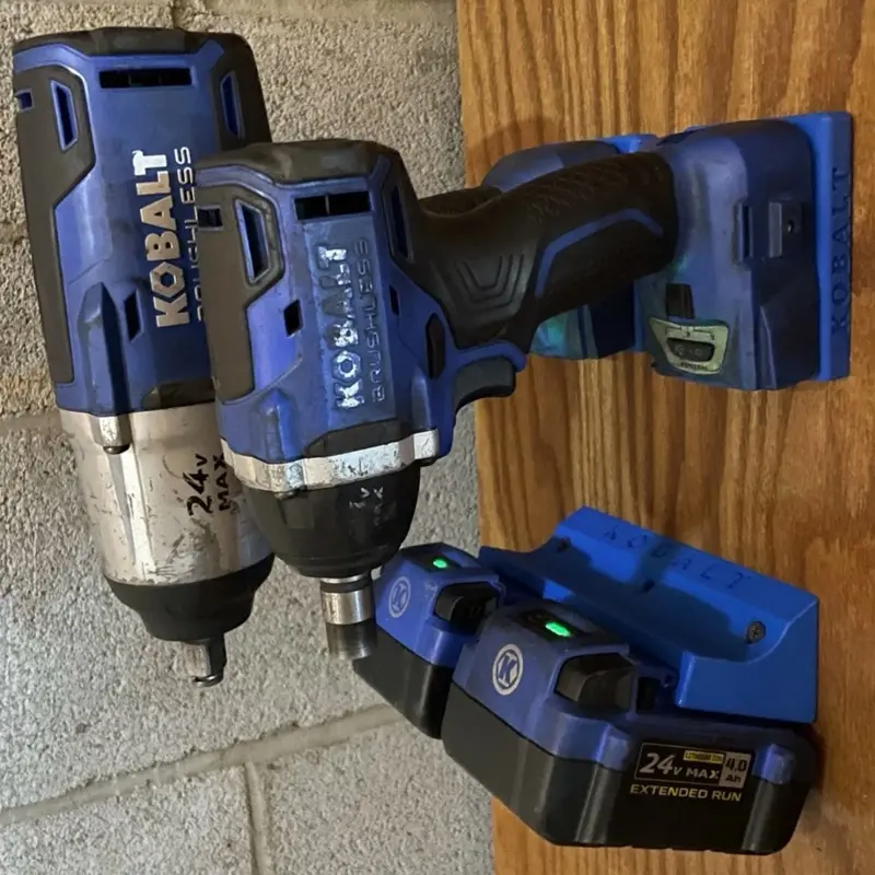Kobalt 24v Tool Wall Mount 3pc Combo Fits Tools And Battery’s (no tools included) Kobalt 24v Tool Wall Mount 3pc Combo Fits Tools And Battery’s (no tools included)