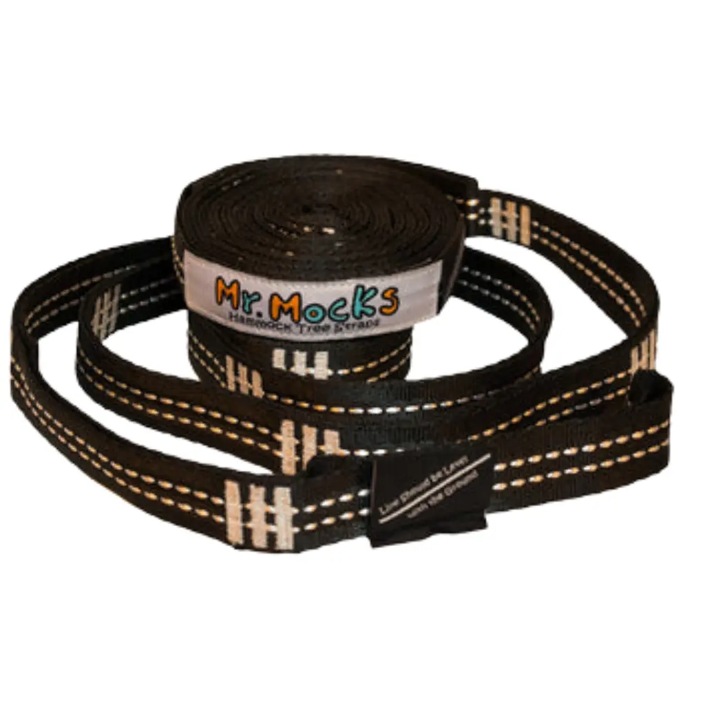 Mr. Mocks Light-Weight Hammock Tree Straps, 1in wide, 15+1 Daisy Loops