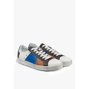 Waco Distressed Sneaker White Blue