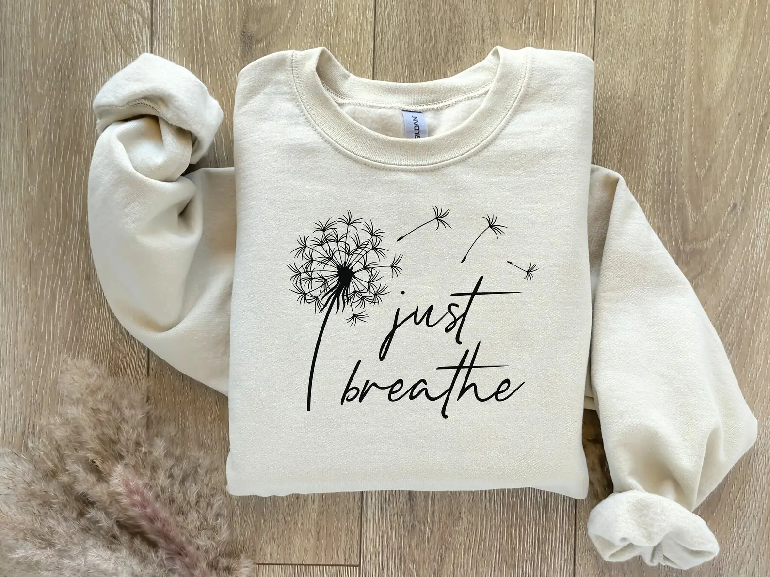 Just Breathe Sweatshirt, Motivational Sweatshirt, Positive Sweatshirt, Cute Sweatshirt, Hope Sweatshirt, Inspirational Quotes Sweatshirt