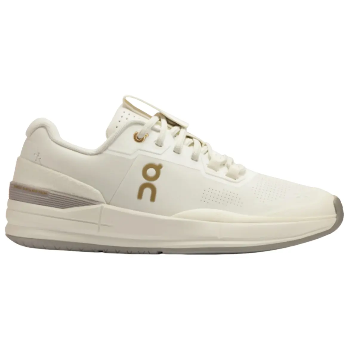 On The Roger Pro Ace Ivory Fog Women's Fashion Shoes New