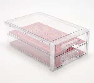 Cella 2-Tier Produce Storage Drawers w/ Drip Trays